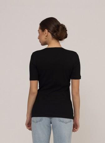 Crna ženska majica sportswear