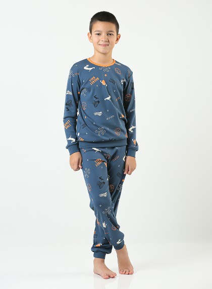 Pidzama za dečake 70360 u denim plavoj boji