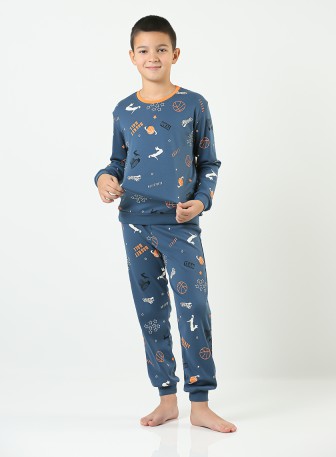 Pidzama za dečake 70360 u denim plavoj boji