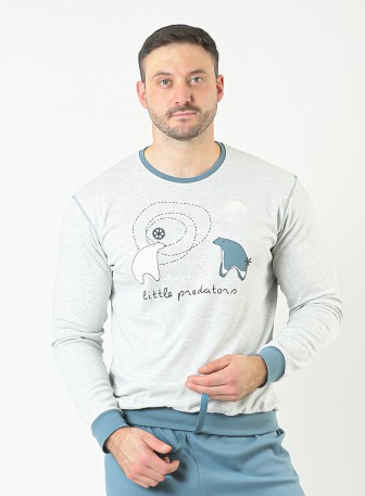 Muska pidzama 70185 u plavoj boji