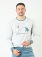 Muska pidzama 70185 u plavoj boji
