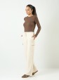 Pantalone za žene L3218 u bež boji