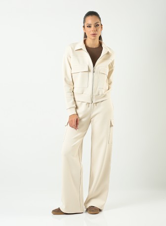 Pantalone za žene L3218 u bež boji