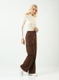 Pantalone za žene L3218 u braon boji