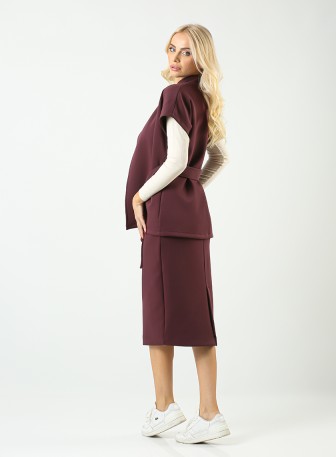 Suknja za zene L6210 u bordo boji