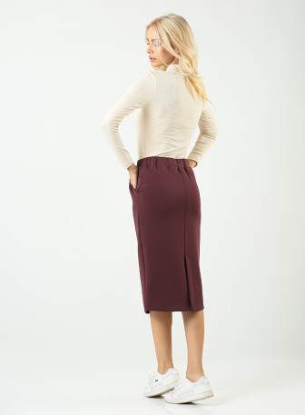 Suknja za zene L6210 u bordo boji