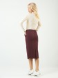 Suknja za zene L6210 u bordo boji