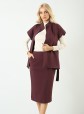 Suknja za zene L6210 u bordo boji