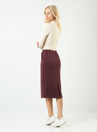 Suknja za zene L6210 u bordo boji